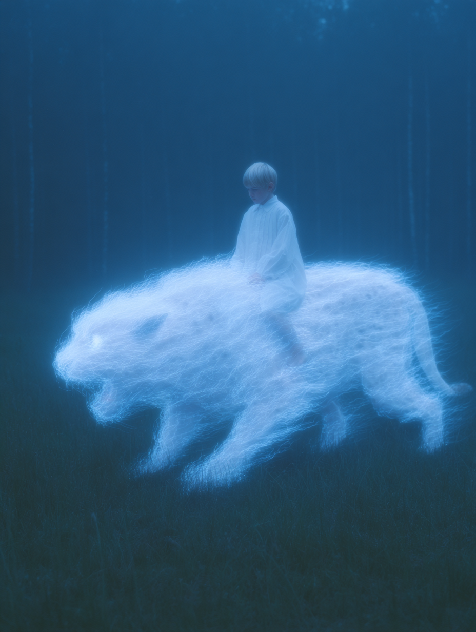 The Indigo Glider — Fine Art Print by Noa Maccabi